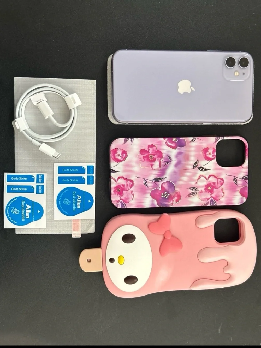UNLOCKED PURPLE IPHONE 11 128GB & TWO FREE PHONE CASES